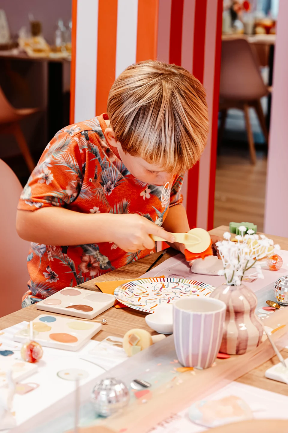 Kids Paint Party bij Moktdamee